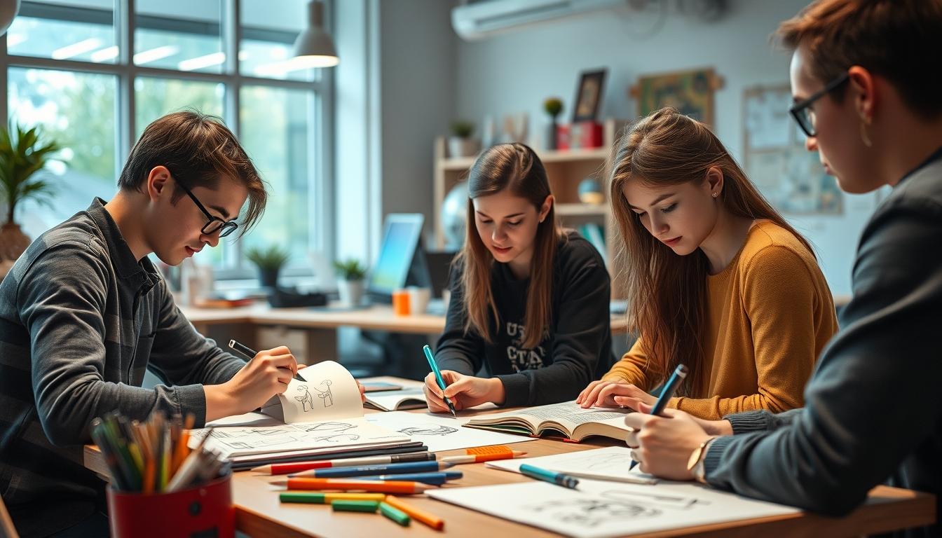 Organized study environment supporting productive learning